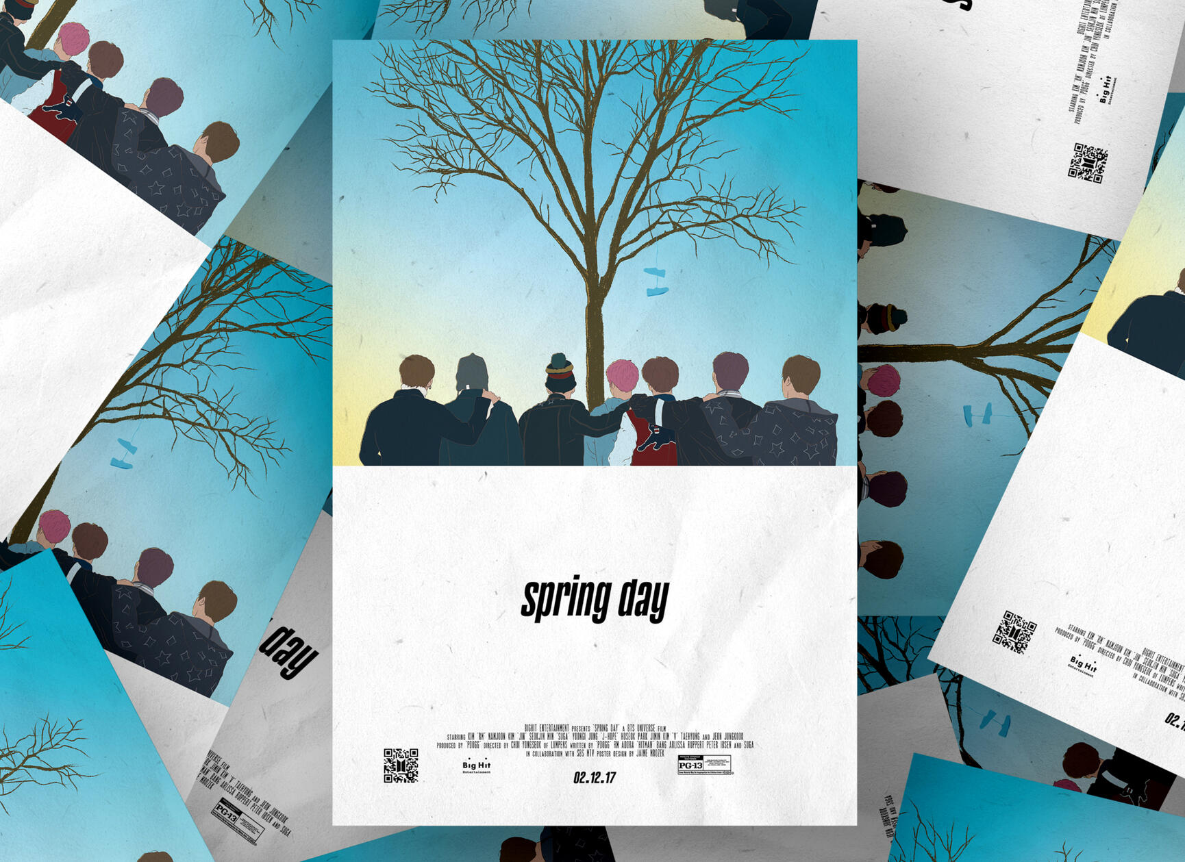 BTS 'Spring Day' Music Video Poster (2019)